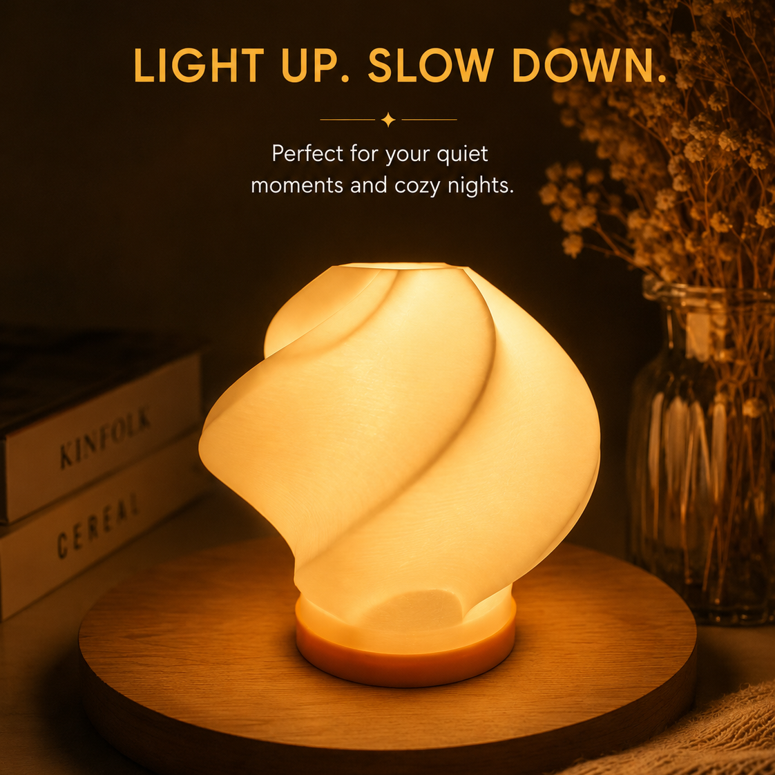 Swirl Tea Light Lamp