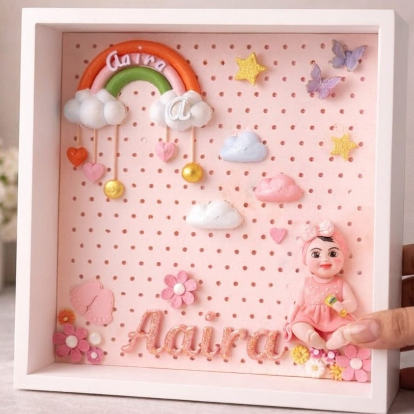 Personalised Newborn Baby Memory Frame