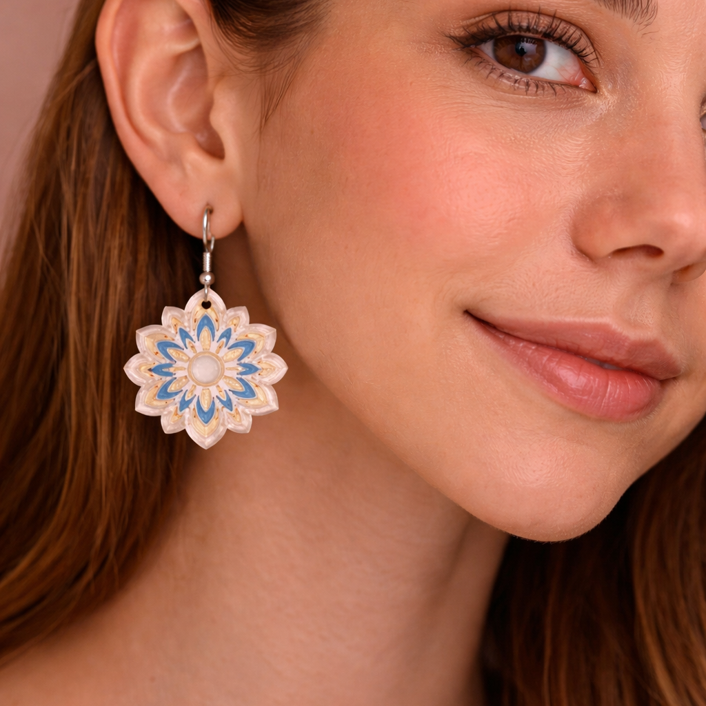 Floral Mandala Earrings