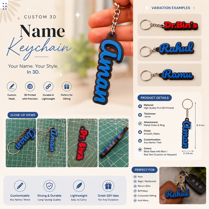 Personalised Name Keychain