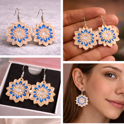 Floral Mandala Earrings