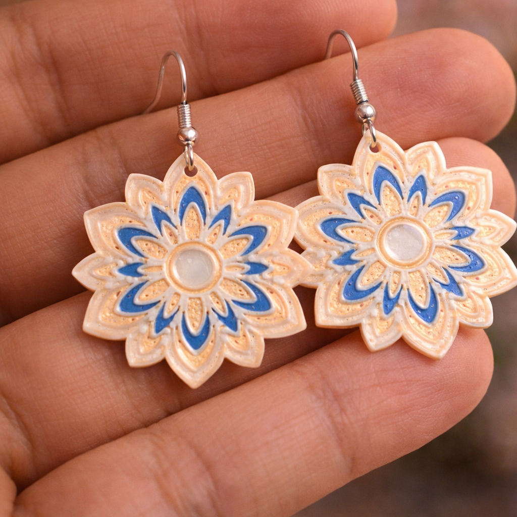 Floral Mandala Earrings