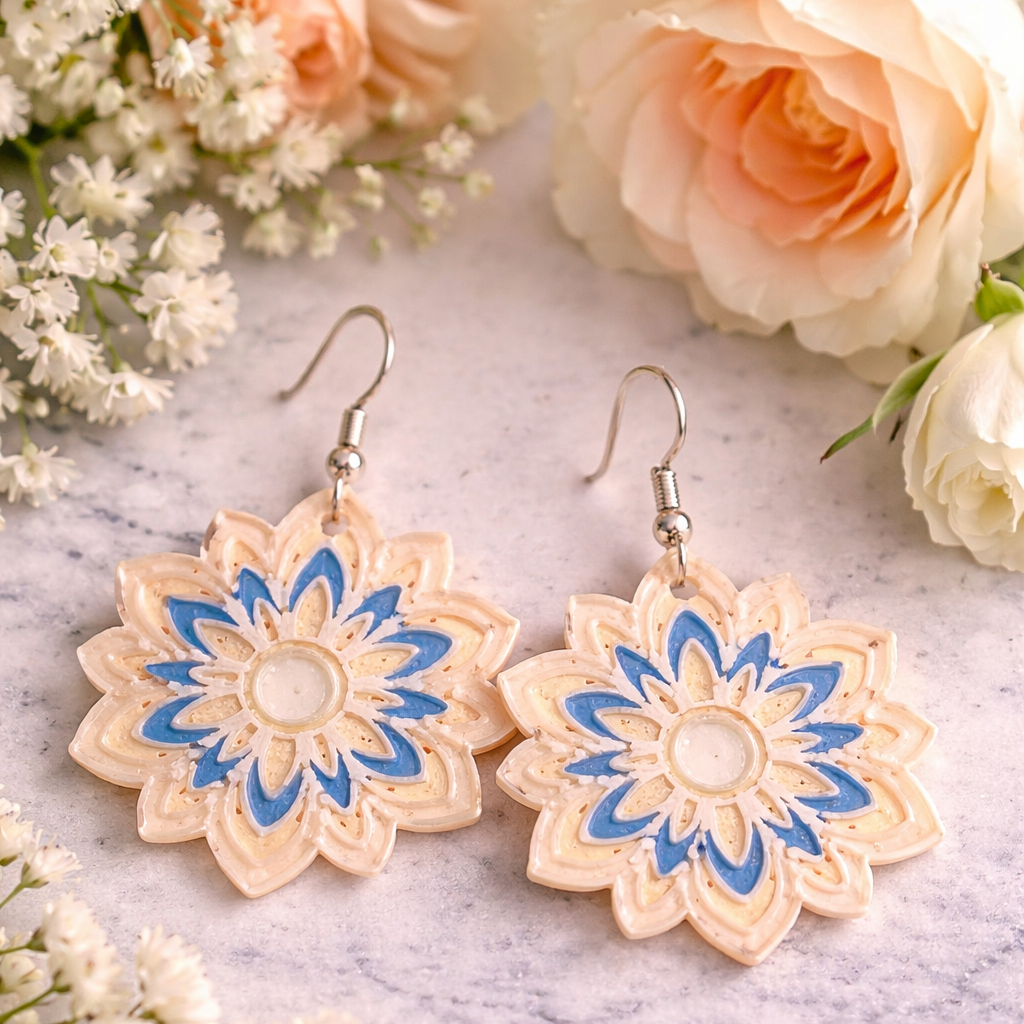 Floral Mandala Earrings