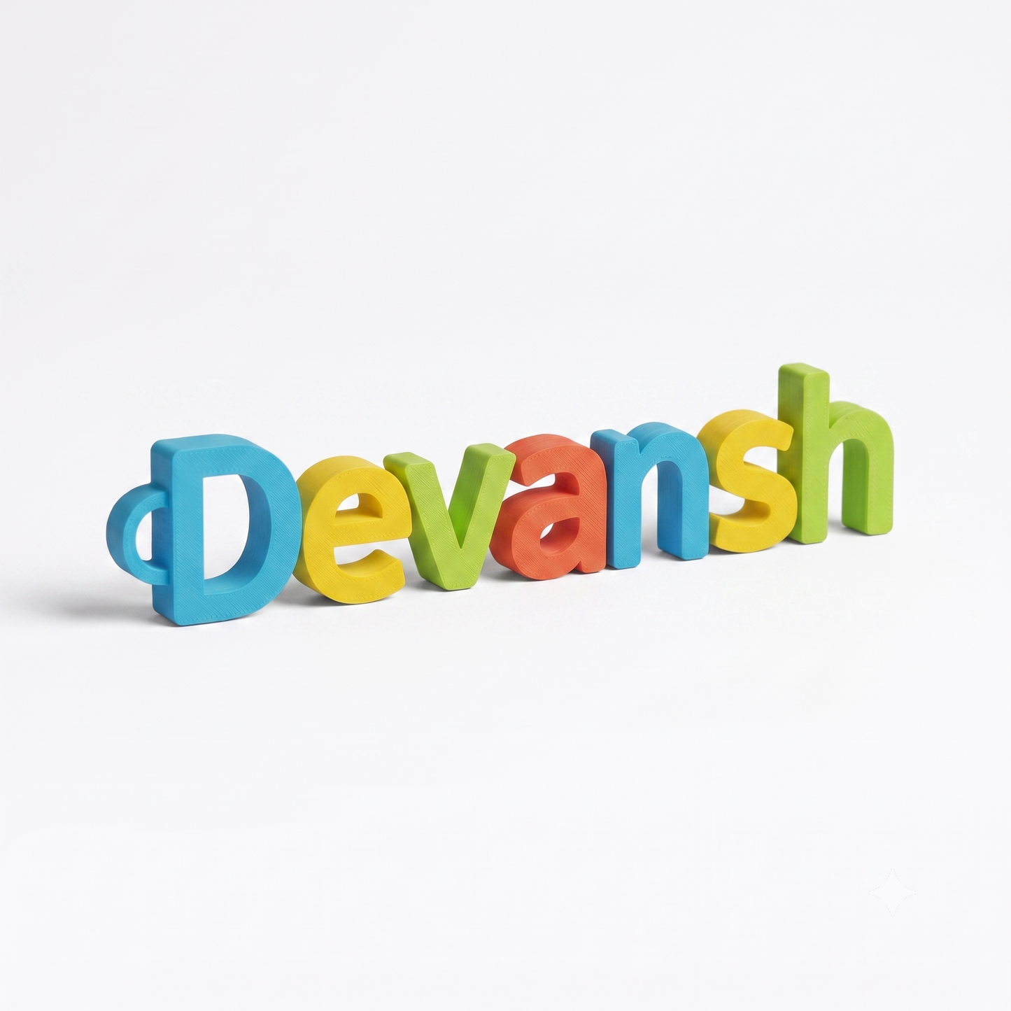Personalised 3D Printed Name Keychain