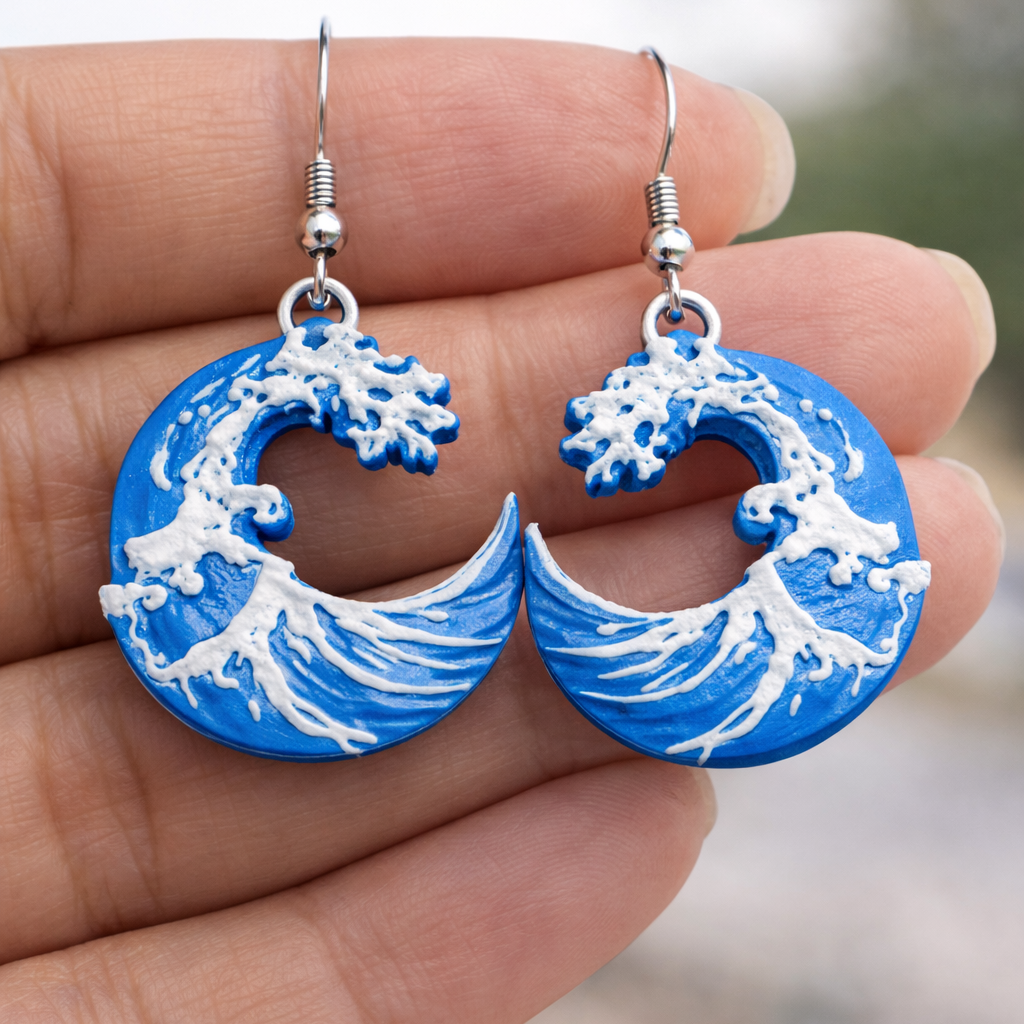 Ocean Wave Earrings