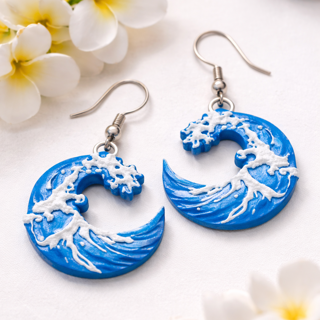 Ocean Wave Earrings