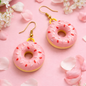 Pink Donut Earrings