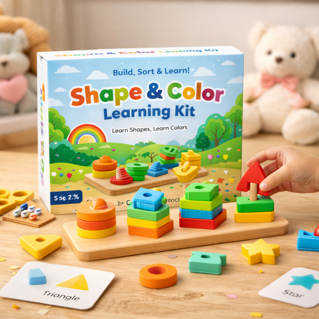 Learning Kit Shapes Shape & Color Learning Kit – TinyObjects