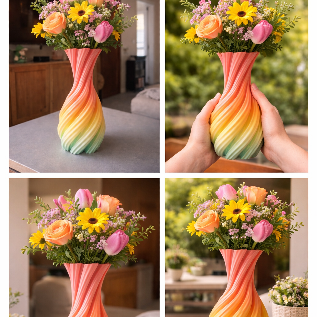 Spiral Gradient Vase