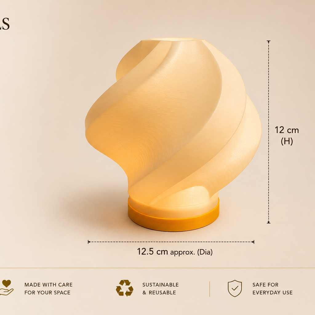 Swirl Tea Light Lamp