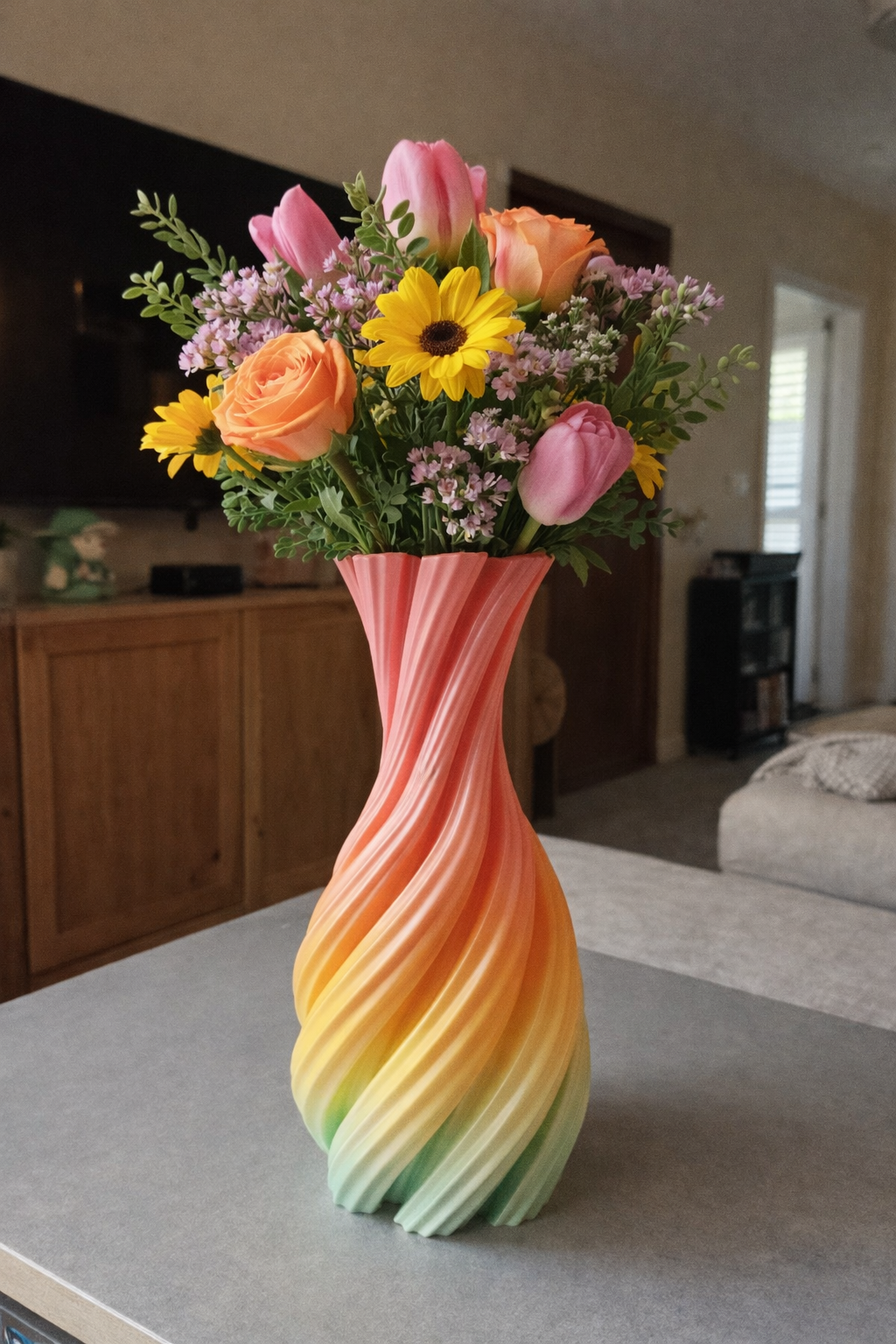 Spiral Gradient Vase